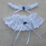 Bridal Garters Throw and Ke..