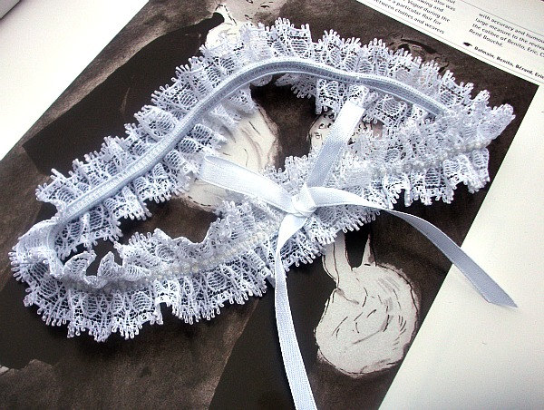 White Vntage Lace Bridal Garter